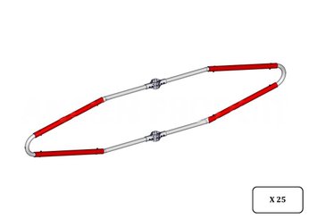 Materiels - Matériel d'élevage - autre - PACK DE 25 EPINGLE COWFLEX II BLD ROUGE