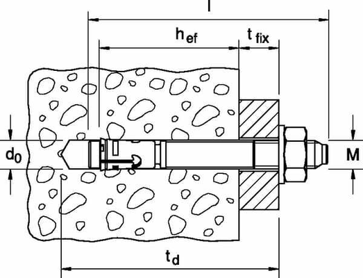 Pièces agricoles - Fasteners - Pivot d'ancrage FAZ 10/10 (2)