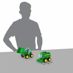 Loisirs - Jouets - Tracteur Johnny et moissonneuse-batteuse Corey