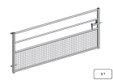 PACK DE 7 PORTE HERBAGE SEMI-GRILLAGEE L.2.74M