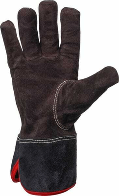 Vêtements et protections - Equipement - Gants de travail en cuir noir taille 8/M Protect de Kramp