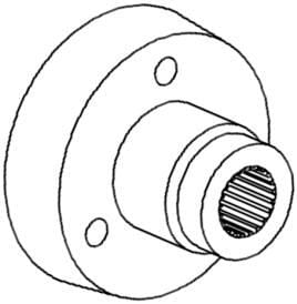 Pièces agricoles - Tracteur pièce adaptable - Poulie de pompe hydraulique