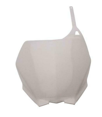 Pièces Quad & Motos - Plastiques - Plaque numéro frontale UFO blanc Yamaha