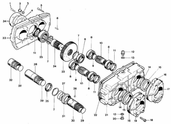 Pièces agricoles - Transmission - Boîtier GBU-35-D-1-3.0 (A