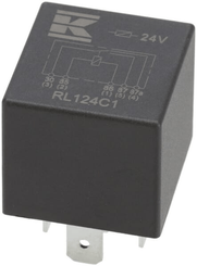 Pièces agricoles - Eclairage - Mini relais 24V, inverseur, 30A/40A, sans support