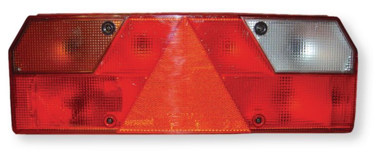 Automobile - Consommables et accessoires auto. - Feu arrière droit avec feu d'encombrement latéral avec catadioptre triangulaire intégré type europoint , fonction clignotant BA