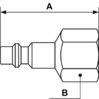 Pièces agricoles - Pièce pneumatique - Racc. rap. filet fem. BSP 3/8"