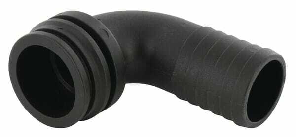 Pièces agricoles - Pièce Pulvérisateur - Raccord de tuyau 90° 40 mm avec connexion mâle T6