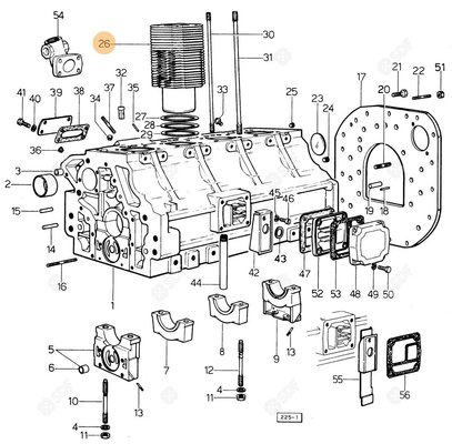 Pièces agricoles - Pieces moteur - CYLINDRE MOTEUR Deutz-Fahr origine