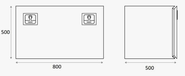 Pièces agricoles - Pièce divers - Boîte à outils ZEN30 acier noir
