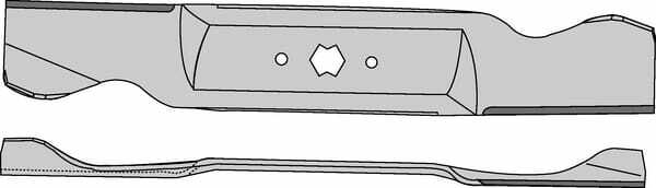 Pièces agricoles - Jardin et forêt pièce adaptable - Lame p/MTD 412 mm étoile 742-0644