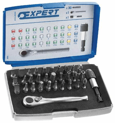 Outils - Outils divers - Boîte d'emb. + acc. 1/4" 32pcs