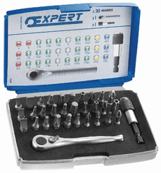 Outils - Outils divers - Boîte d'emb. + acc. 1/4" 32pcs