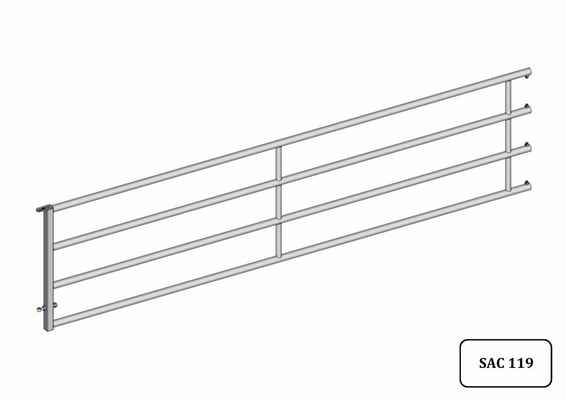 Materiels - Cage de contention - PACK DE 12 ARRIERES EX4 5/6M L.4.50M
