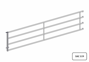 Materiels - Cage de contention - PACK DE 12 ARRIERES EX4 5/6M L.4.50M