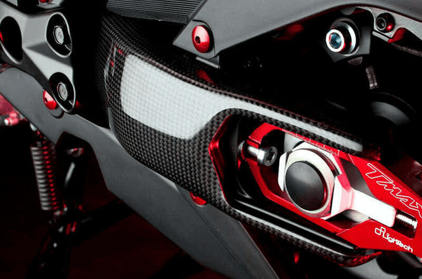 Pièces Quad & Motos - Equipement véhicule - Protection de bras oscillant LIGHTECH carbone brillant
