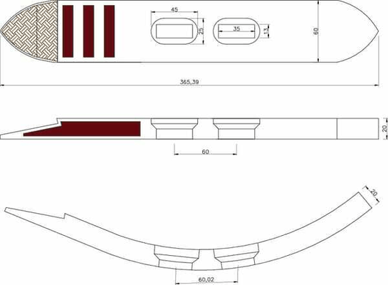 Pièces agricoles - Travail du sol - Pointe culti. carb. Universel