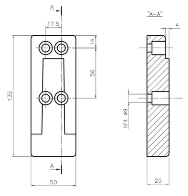 Pièces agricoles - Pièce divers - Support de bras de rétroviseur amovible