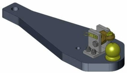 Pièces agricoles - Tracteur pièce adaptable - Plaque de support K80 Scharmüller