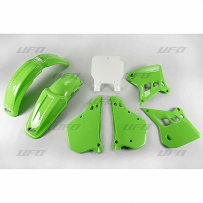 Pièces Quad & Motos - Plastiques - Kit plastique UFO couleur origine Kawasaki KX125