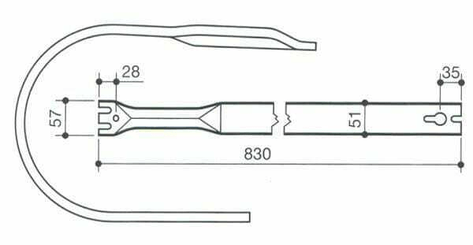 Pièces agricoles - Fenaison & élevage - Lame de pick-up p/John D.