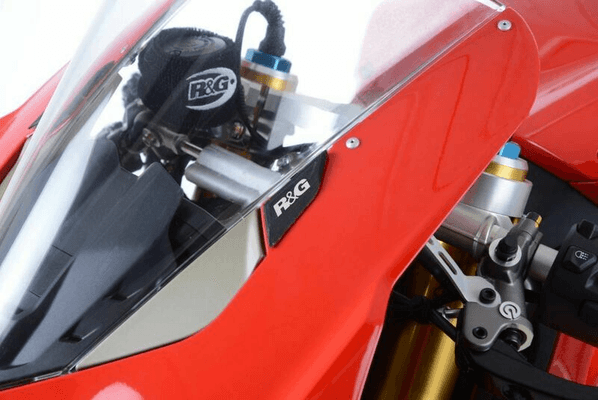 Pièces Quad & Motos - Equipement véhicule - Cache-orifices rétroviseur R&G RACING - noir Ducati Panigale V4