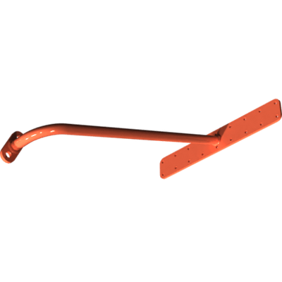 Pièces agricoles - Pièce divers - support gauche soudé -peint-