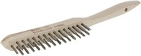 Brosse métallique en acier inoxydable 2 rangs