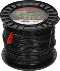 Pièces agricoles - Jardin et forêt pièce adaptable - Fil de coupe Ø 4mm 110m carré noir Kramp