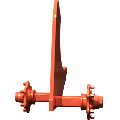 Pièces agricoles - Pièce divers - Cadre de roue gauche soudé -peint-