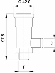 Pièces agricoles - Pièce Pulvérisateur - Limiteur de pression Ø13 mm 3/8" 10 bar