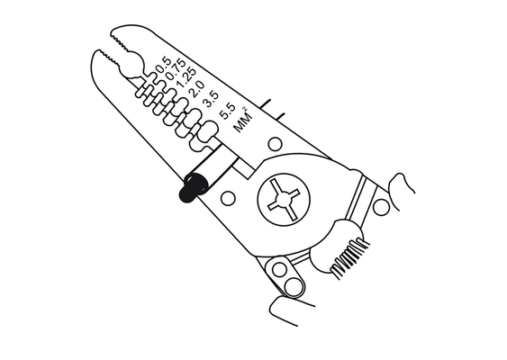 Outils - Outils divers - Pince à dénuder et à couper 150mm