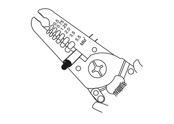 Outils - Outils divers - Pince à dénuder et à couper 150mm