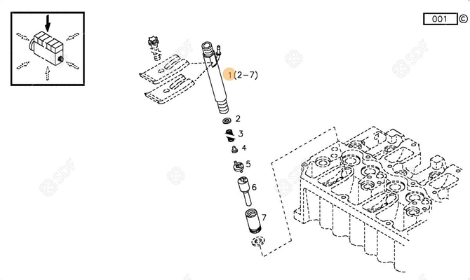 Pièces agricoles - Pieces moteur - PORTE INJECTEURS