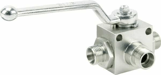 Pièces agricoles - Hydraulique - Vanne à bille 3/2-L - M18x1/5