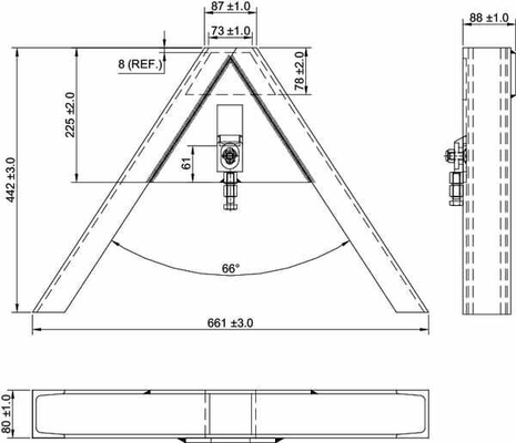 Pièces agricoles - Tracteur pièce adaptable - Triangle d'attelage côté outil
