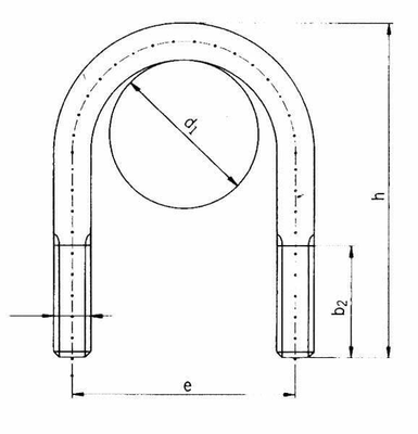 Pièces agricoles - Fasteners - Boulon avec étrier 20 mm