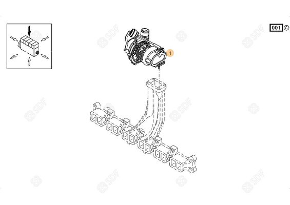 Pièces agricoles - Pieces moteur - TURBO COMPRESSEUR