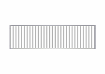 Accessoires et options matériel  - Matériel d'élevage - autre - GRILLE HAUTE DE BOX BARREAUDEE L.4M