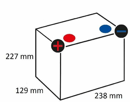 Pièces agricoles - Eclairage - Batterie 12 V 45 Ah 330 A BLUE Dynamic Varta