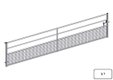 PACK DE 7 PORTE HERBAGE SEMI-GRILLAGEE L.5.13M