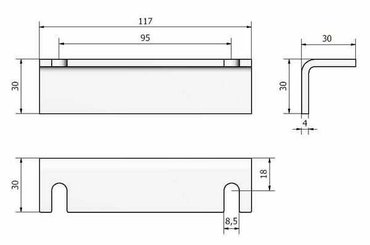 Pièces agricoles - Hydraulique - Support de soudage pour PVG16/PVG32