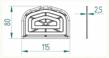 Pièces agricoles - Cloture,Jardin & Sylviculture - Plaque à porcs 115x80cm