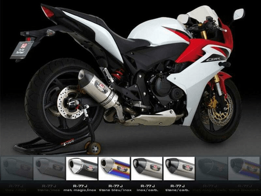 Pièces Quad & Motos - Pièces communes - SILENCIEUX YOSHIMURA R77-S INOX/CASQUETTE CARBONE POUR HONDA