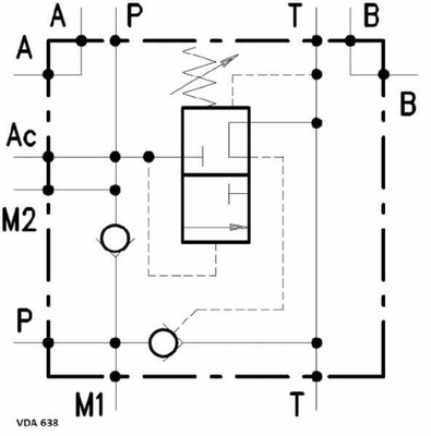 Pièces agricoles - Hydraulique - Clapet VDA-FL-6-38 NG-6