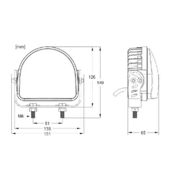 Pièces agricoles - Eclairage - Lampe de sécurité 20W LIGNE ARC ROUGE