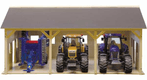Hangar en bois pour 3 tracteurs