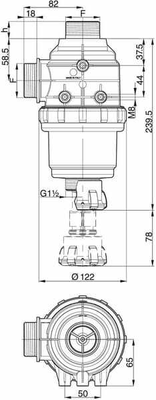 Pièces agricoles - Pièce Pulvérisateur - Filtre d'asp. 1 1/2" 100-160 l/min