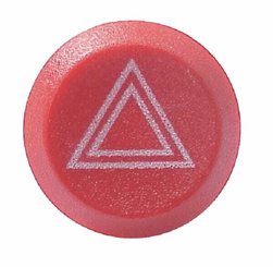 Pièces agricoles - Electricité - Interrupteur poussoir, feux de détresse, rond, rouge