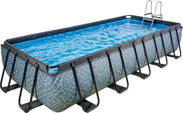 Loisirs - Jouets - Piscine hors-sol 5,4x2,5x1 m pierre